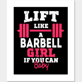 Life like a BARBELL Girl if you can, Baby Posters and Art